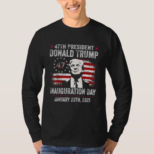 ドナルド・トランプ大統領就任式2025日 Tシャツ (正面)