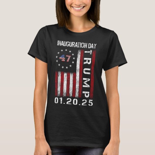 ドナルド・トランプ大統領就任式2025日 Tシャツ (正面)
