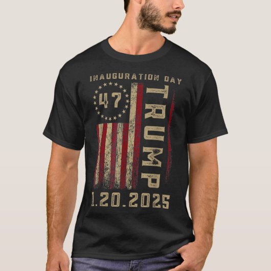 ドナルド・トランプ大統領就任式2025日 Tシャツ (正面)