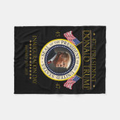 ドナルド・トランプ大統領就任式2025日M フリースブランケット (正面(横))