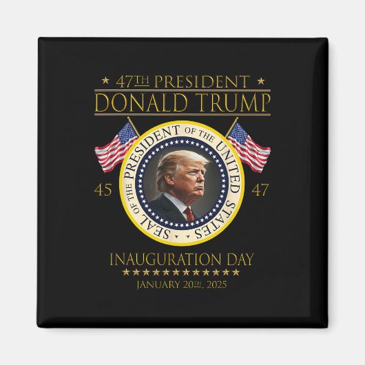 ドナルド・トランプ大統領就任式2025日M マグネット (正面)