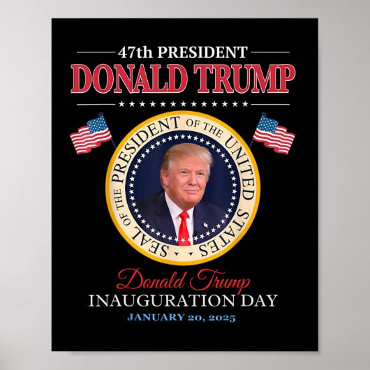 ドナルド・トランプ大統領就任式2025記念グッズ ポスター (正面)