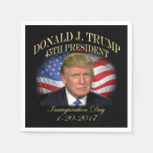 ドナルド・トランプ大統領就任記念式典 スタンダードカクテルナプキン (正面)
