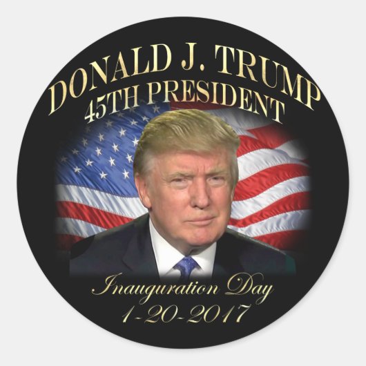 ドナルド・トランプ大統領就任記念式典 ラウンドシール (正面)