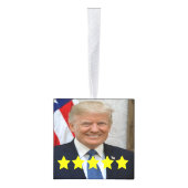 ドナルド・トランプ大統領支持率 キューブオーナメント (右)