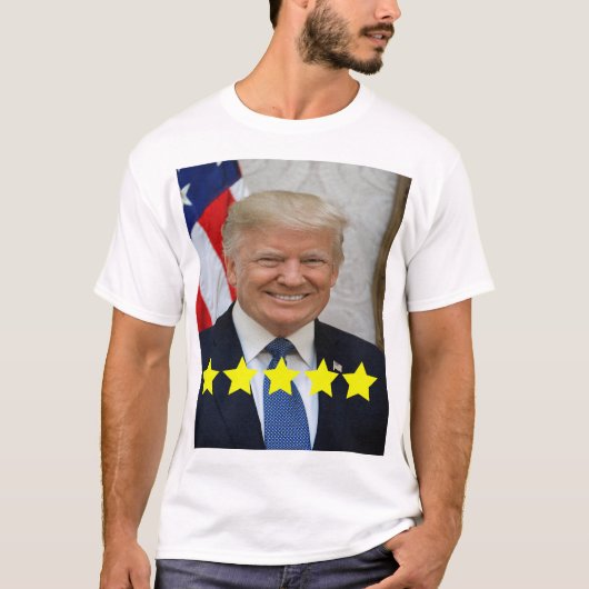 ドナルド・トランプ大統領支持率 Tシャツ (正面)