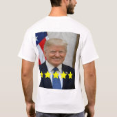ドナルド・トランプ大統領支持率 Tシャツ (裏面)