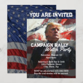ドナルド・トランプ大統領選挙ウォッチパーティーカスタム 招待状 (正面/裏面)
