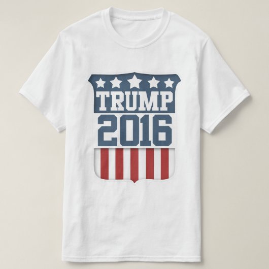 ドナルド・トランプ大統領2016シールド Tシャツ (デザイン正面)