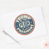 ドナルド・トランプ大統領2016 ラウンドシール (封筒)