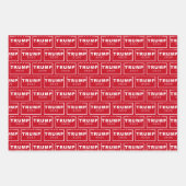 ドナルド・トランプ大統領2020アイコンクリスマス ラッピングペーパーシート (正面)