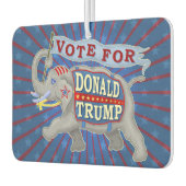 ドナルド・トランプ大統領2020年共和党象 カーエアーフレッシュナー (左)