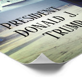 ドナルド・トランプ大統領2020海軍艦艇を攻撃 ポスター (角)