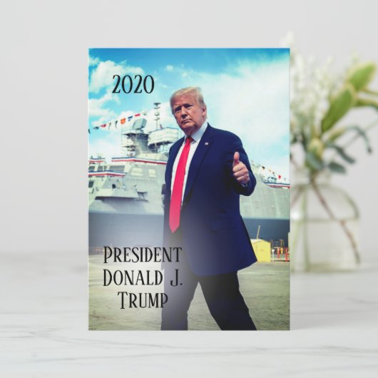 ドナルド・トランプ大統領2020海軍艦艇を攻撃 招待状 (スタンド正面)