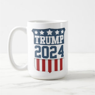 ドナルド・トランプ大統領2024シールド コーヒーマグカップ