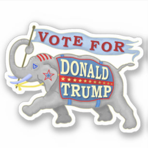 ドナルド・トランプ大統領2024年共和党象 シール