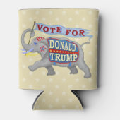 ドナルド・トランプ大統領2024年共和党象 缶クーラー (正面)