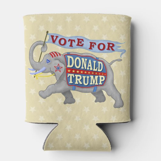 ドナルド・トランプ大統領2024年共和党象 缶クーラー (裏面)