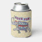 ドナルド・トランプ大統領2024年共和党象 缶クーラー (缶裏面)