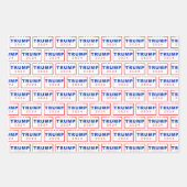 ドナルド・トランプ大統領2024愛国的なクリスマス ラッピングペーパーシート (正面3)