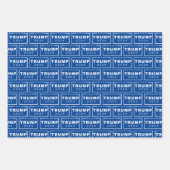 ドナルド・トランプ大統領2024愛国的なクリスマス ラッピングペーパーシート (正面)