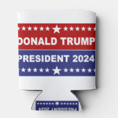 ドナルド・トランプ大統領2024赤と青 缶クーラー (裏面)