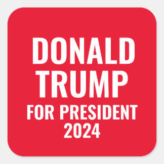 ドナルド・トランプ大統領2024 スクエアシール