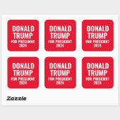 ドナルド・トランプ大統領2024 スクエアシール (シート)