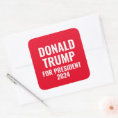 ドナルド・トランプ大統領2024 スクエアシール (封筒)