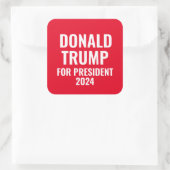 ドナルド・トランプ大統領2024 スクエアシール (バッグ)
