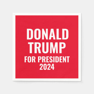 ドナルド・トランプ大統領2024 スタンダードカクテルナプキン