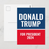 ドナルド・トランプ大統領2024 ポストカード (正面/裏面)