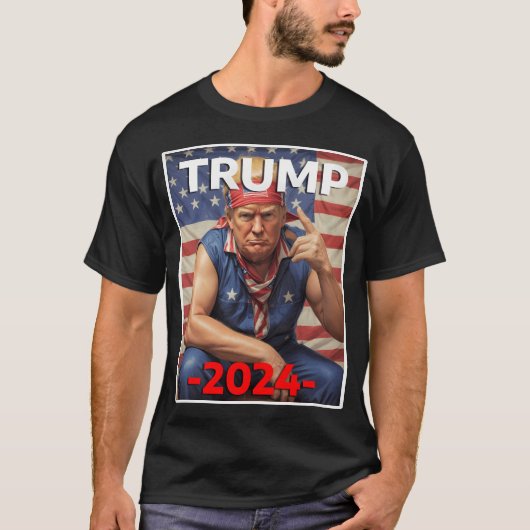 ドナルド・トランプ大統領2024 - マガ Tシャツ (正面)