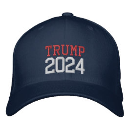 ドナルド・トランプ大統領2024 刺繍入りキャップ