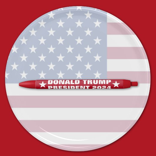 ドナルド・トランプ大統領2024 黒ボールペン
