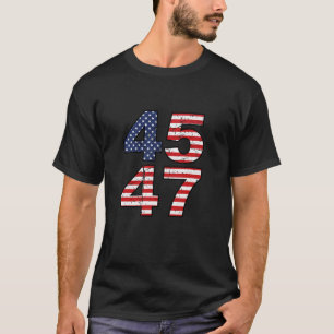 ドナルド・トランプ大統領2024 45と47 45番目47米国 Tシャツ