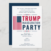 ドナルド・トランプ大統領2025年就任式パーティー 招待状 (正面/裏面)