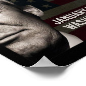 ドナルド・トランプ大統領2025年就任日Comm ポスター (角)