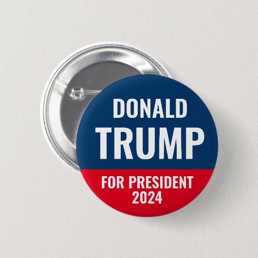 ドナルド・トランプ大統領2028 缶バッジ (正面&裏面)