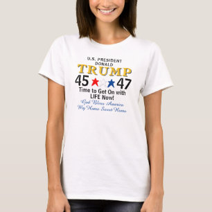 ドナルド・トランプ大統領45 47アメリカ Tシャツ