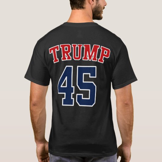 ドナルド・トランプ大統領45 - GOPゾウの髪 Tシャツ (裏面)