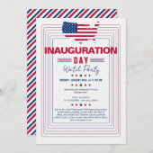 ドナルド・トランプ大統領60就任式ウォッチパーティー 招待状 (正面/裏面)