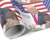 ドナルド・トランプ大統領-あなた自身の文字を書いて下さい ラッピングペーパー (ロールコーナー)