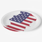 ドナルド・トランプ大統領 アメリカ国旗 ペーパープレート (アングル)
