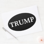 ドナルド・トランプ大統領 オーバルステッカー 楕円形シール (封筒)