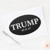 ドナルド・トランプ大統領 オーバルステッカー 楕円形シール (封筒)