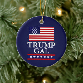 ドナルド・トランプ大統領 クリスマス オブジェ セラミックオーナメント