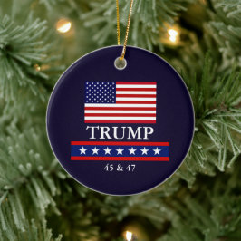 ドナルド・トランプ大統領 クリスマス オブジェ セラミックオーナメント