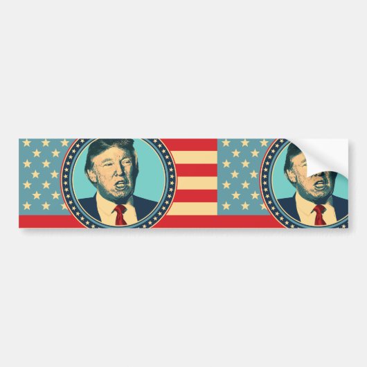 ドナルド・トランプ大統領 バンパーステッカー (正面)