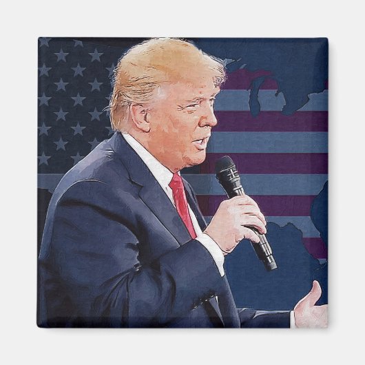 ドナルド・トランプ大統領 マグネット (正面)